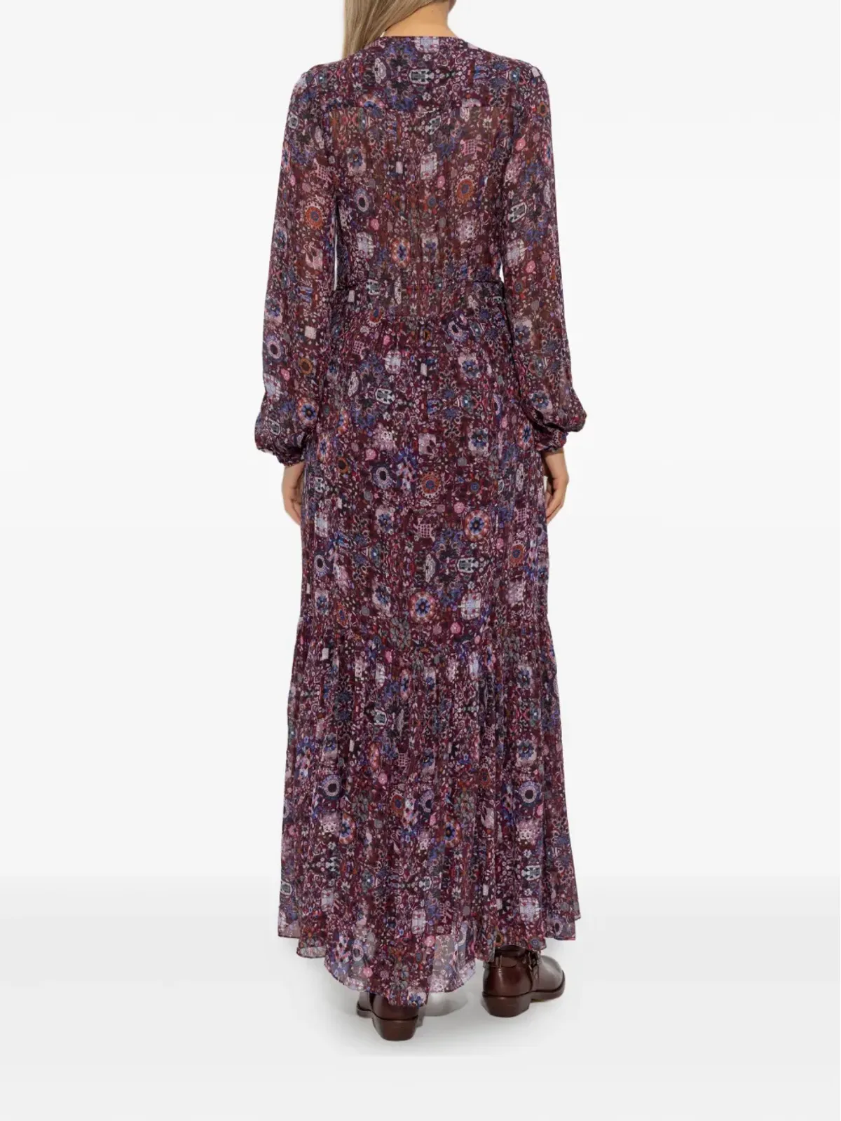 MARANT ÉTOILE 花柄プリント マキシドレス - Purple - 画像3