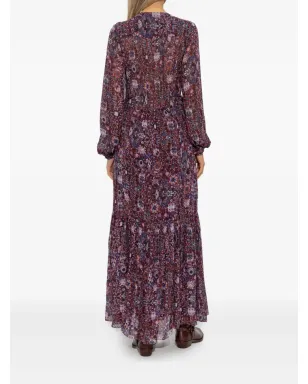 MARANT ÉTOILE 花柄プリント マキシドレス - Purple - サムネイル3