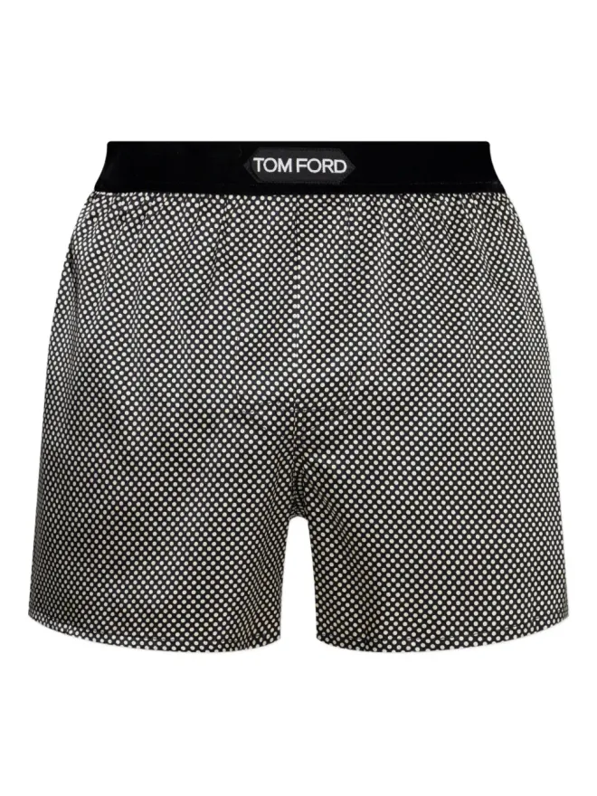 TOM FORD TOM FORD ポルカドット ロゴ ウエスト ボクサーの商品画像