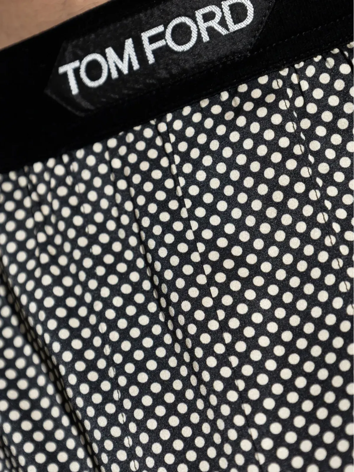 TOM FORD ポルカドット ロゴ ウエスト ボクサー - 画像4