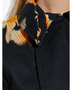 Y-3 print belted dress - Black - サムネイル5