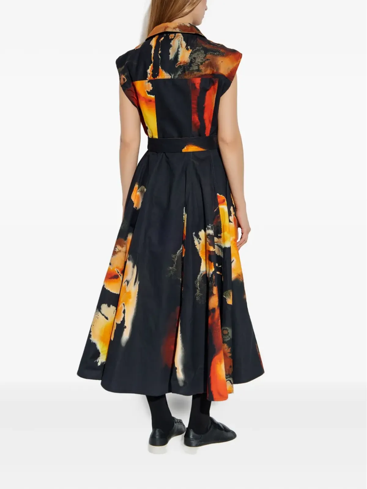 Y-3 print belted dress - Black - 画像4