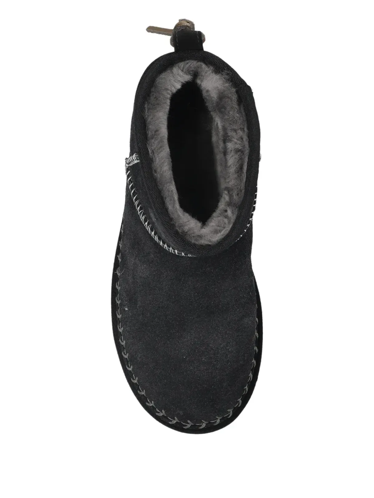 UGG 編み込みディテールのレザーブーツ - ブラック - 画像3