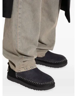 UGG 編み込みディテールのレザーブーツ - ブラック - サムネイル4