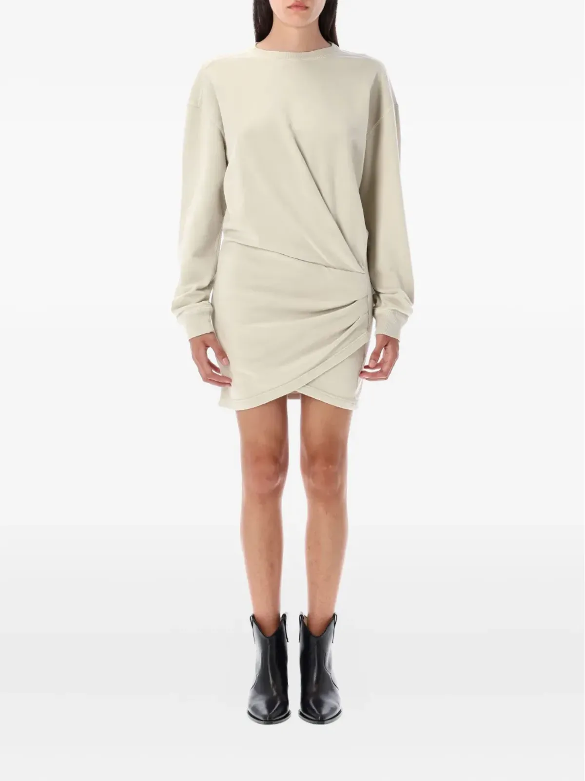 MARANT ÉTOILE Pipperフリース ツイストフロント ミニドレス - 画像1
