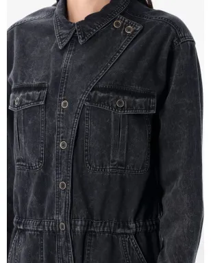 MARANT ÉTOILE ボタン留めフラップポケット ジャンプスーツ（ブラック） - サムネイル3
