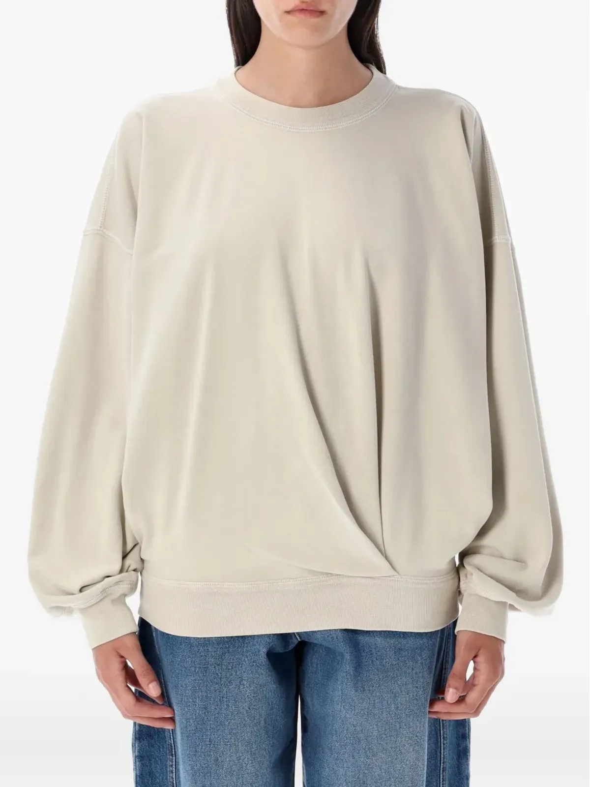 MARANT ÉTOILE ツイストディテール クルーネック スウェットシャツ - 画像1