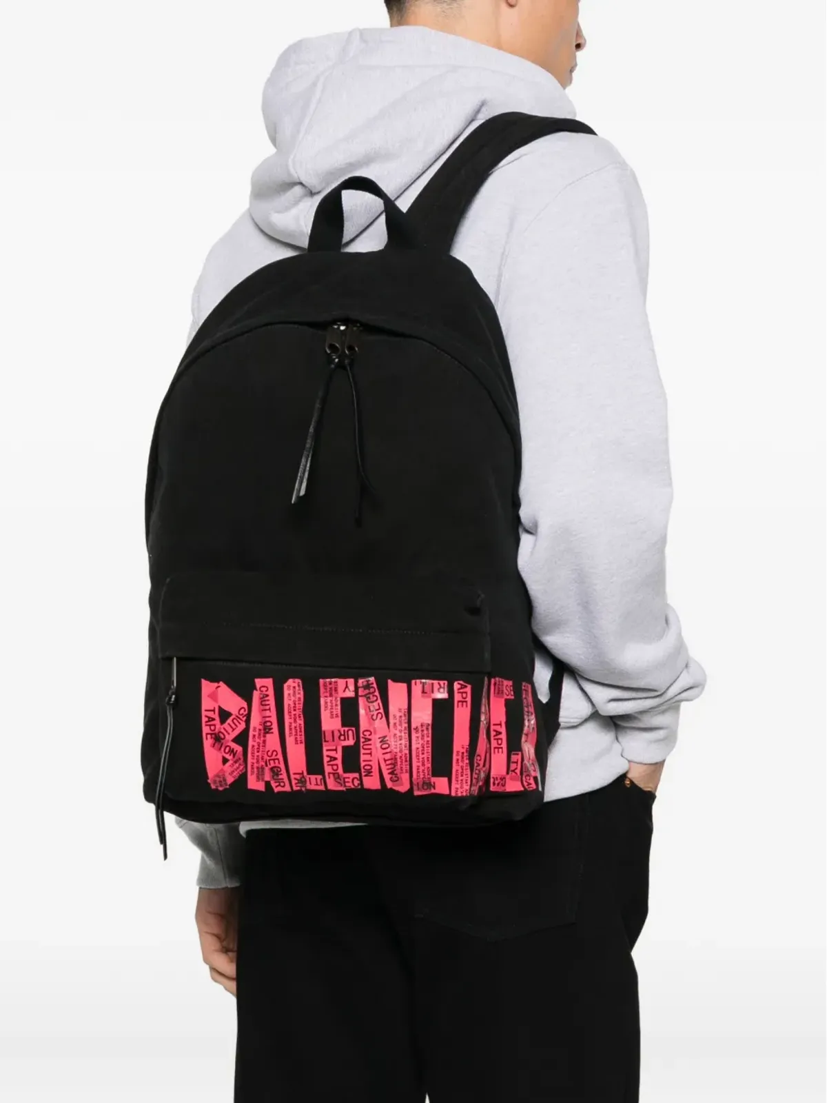 Balenciaga ロゴプリント バックパック - 画像2
