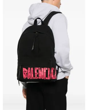 Balenciaga ロゴプリント バックパック - サムネイル2