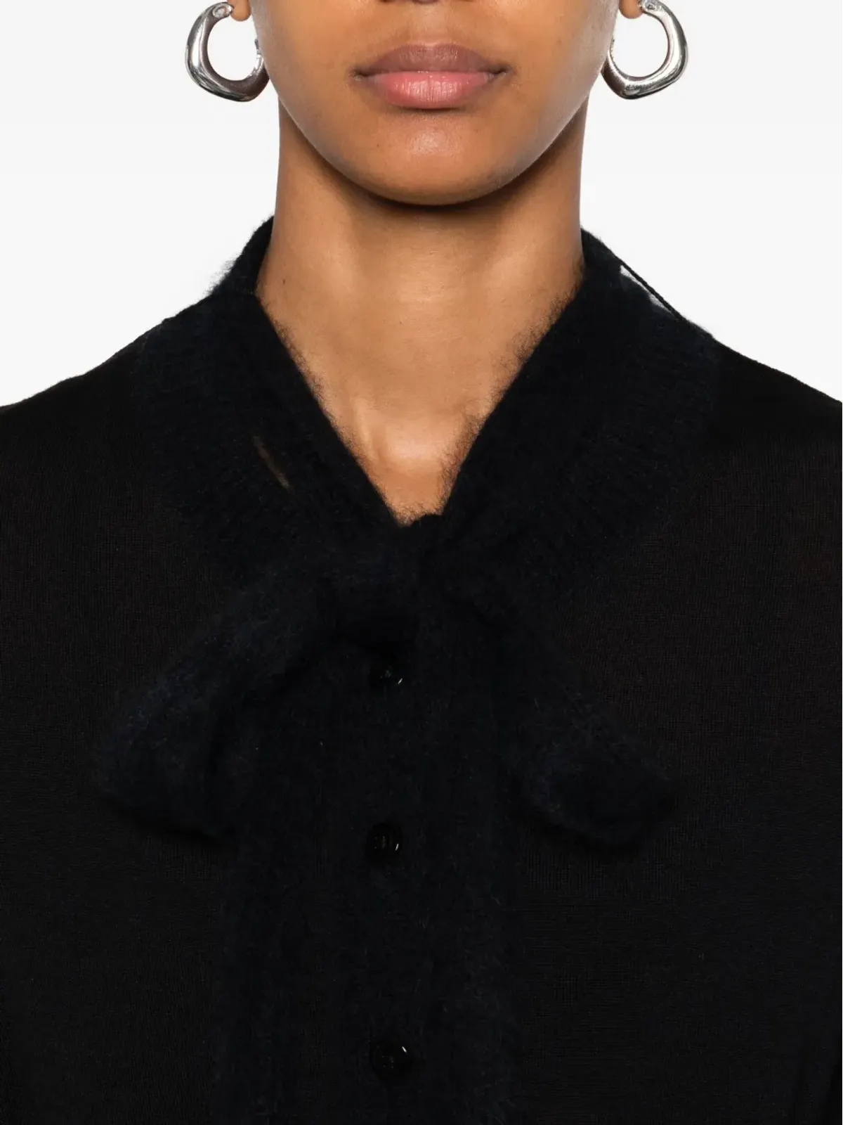 Dorothee Schumacher ラウンドネック カシミア カーディガン - ブラック - 画像5