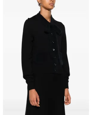 Dorothee Schumacher ラウンドネック カシミア カーディガン - ブラック - サムネイル3