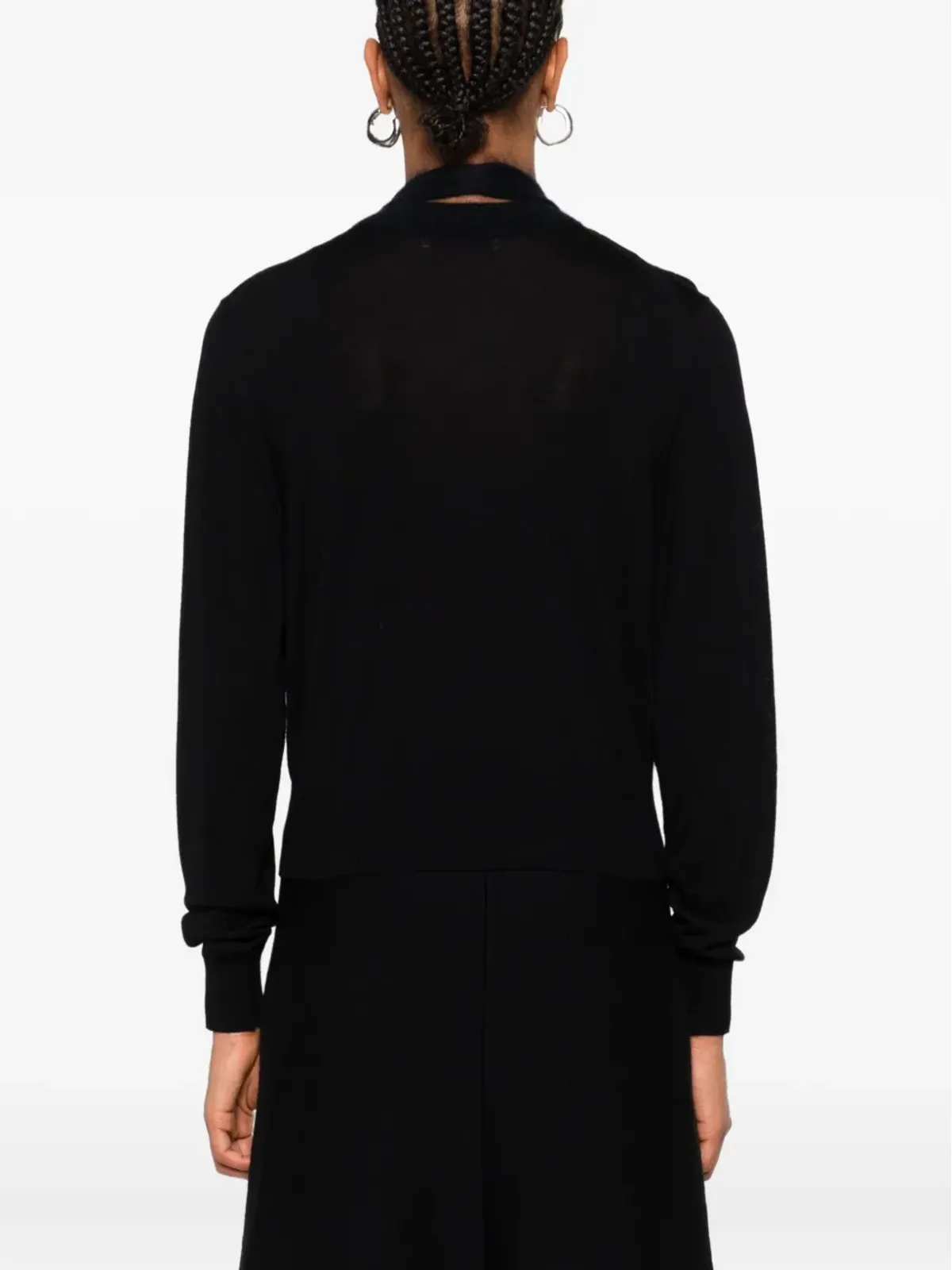 Dorothee Schumacher ラウンドネック カシミア カーディガン - ブラック - 画像4