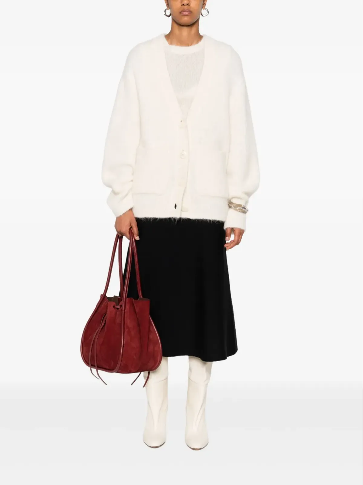 Dorothee Schumacher Vネックポケットカーディガン - 画像2