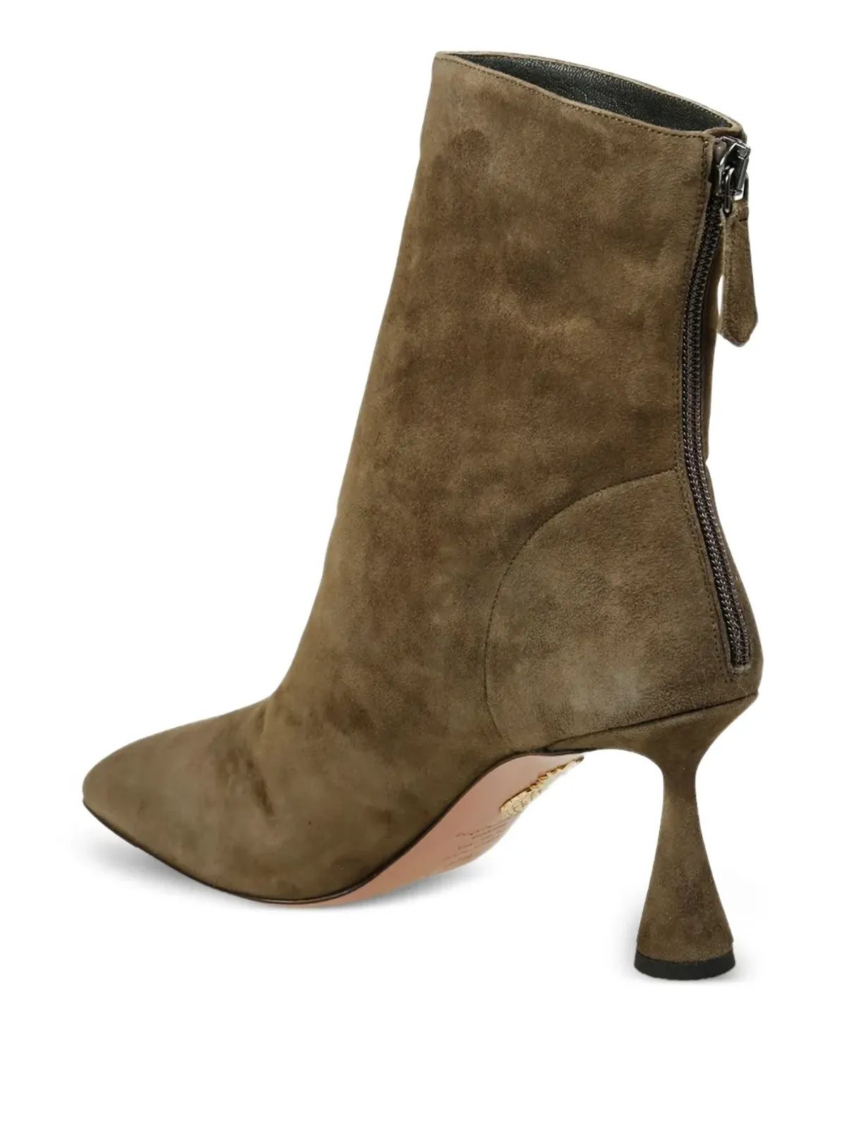 Aquazzura スエード ジップファスナー付きブーツ - 画像4