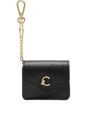Coccinelle レザー クラスプ付き ヘッドホンケース（ブラック） - サムネイル1