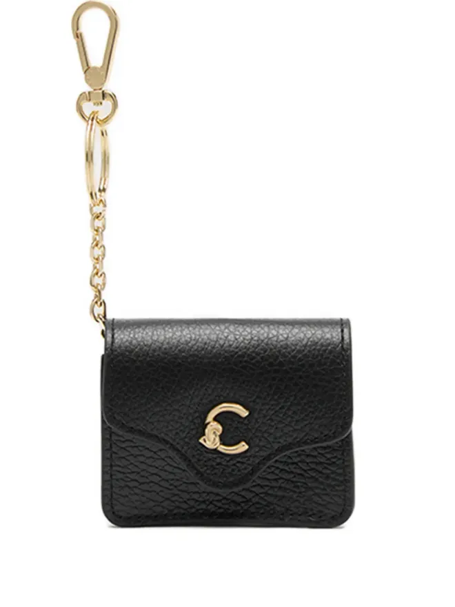 Coccinelle Coccinelle レザー クラスプ付き ヘッドホンケース（ブラック）の商品画像