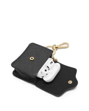 Coccinelle レザー クラスプ付き ヘッドホンケース（ブラック） - サムネイル3