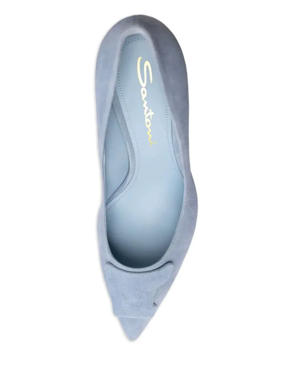 Santoni シビーレ スエード ヒールパンプス - 画像2