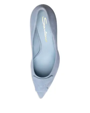 Santoni シビーレ スエード ヒールパンプス - サムネイル2