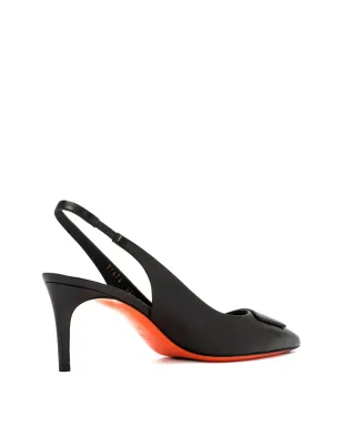 Santoni 65mm スリングバック レザー パンプス - サムネイル2