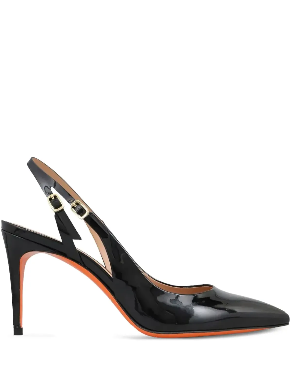 Santoni スリングバック レザーヒールパンプス - 画像1