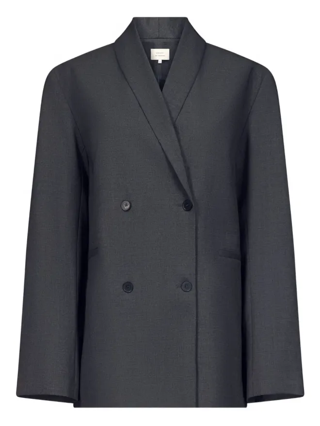 Loulou de Saison LouLou de Saison ダブルブレスト ショールカラー ブレザーの商品画像
