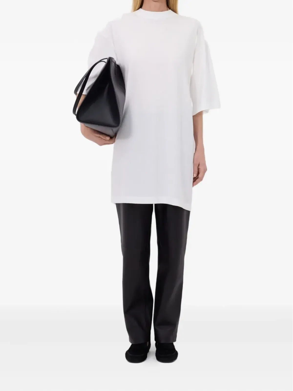 LouLou de Saison クルーネック ドロップショルダー Tシャツ - 画像2