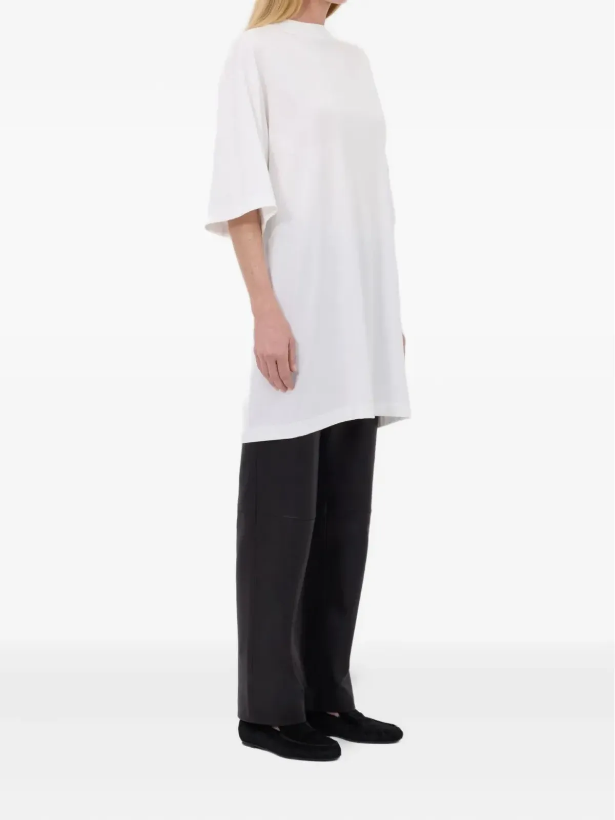 LouLou de Saison クルーネック ドロップショルダー Tシャツ - 画像3