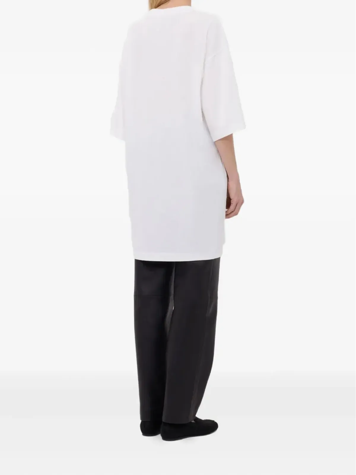 LouLou de Saison クルーネック ドロップショルダー Tシャツ - 画像4