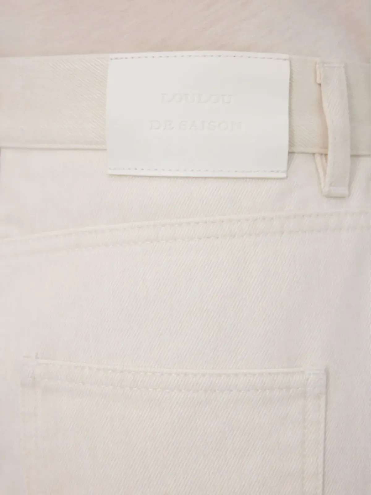 LouLou de Saison Asmar ロゴパッチデニムジーンズ - 画像5