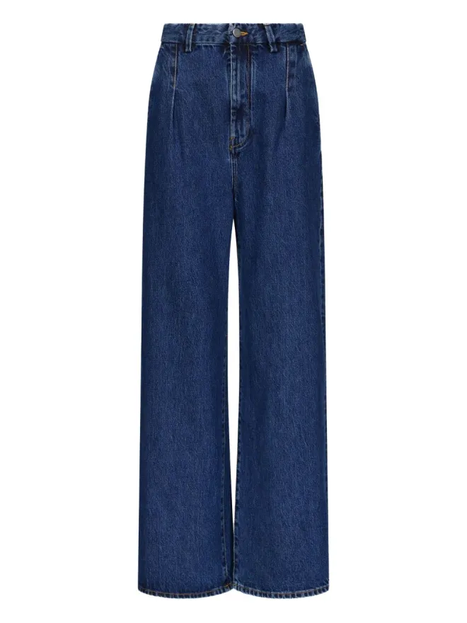 Loulou de Saison LouLou de Saison プリーツ入りワイドジーンズの商品画像