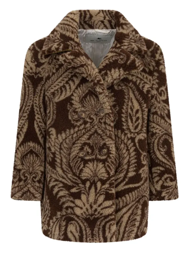 ETRO KIDS ETRO KIDS ペイズリージャカード ウールコートの商品画像