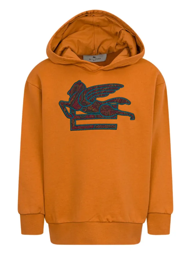 ETRO KIDS ETRO KIDS ペガサス柄ペイズリーモチーフ スウェットシャツ - オレンジの商品画像