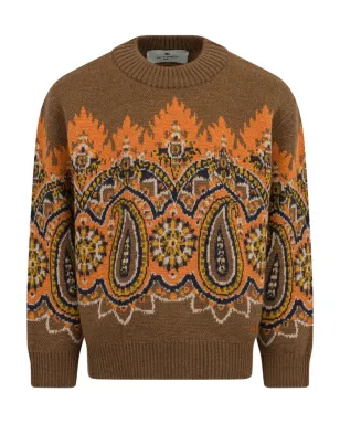 ETRO KIDS ペイズリージャカードセーター - サムネイル1