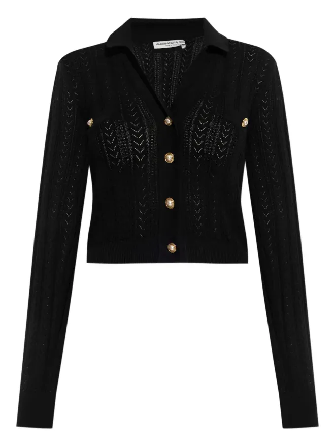Alessandra Rich Alessandra Rich ボタン付きニットカーディガンの商品画像