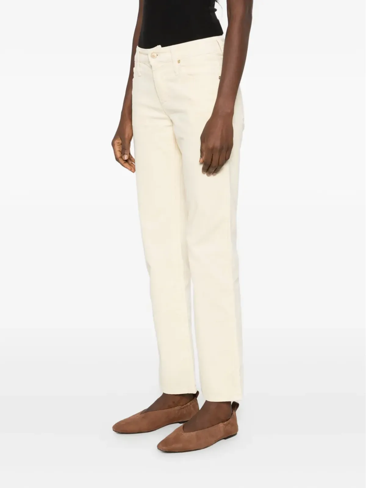 7 For All Mankind コットン-モダール混紡 ストレートパンツ - 画像3