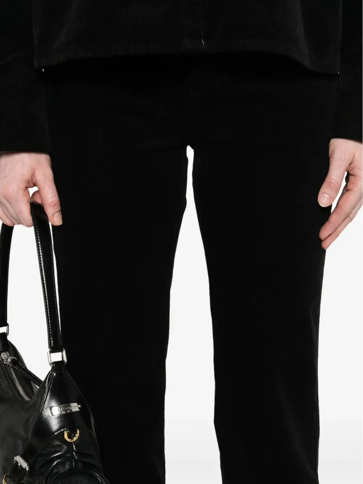7 For All Mankind エアウェフトジーンズ ブラック - 画像5