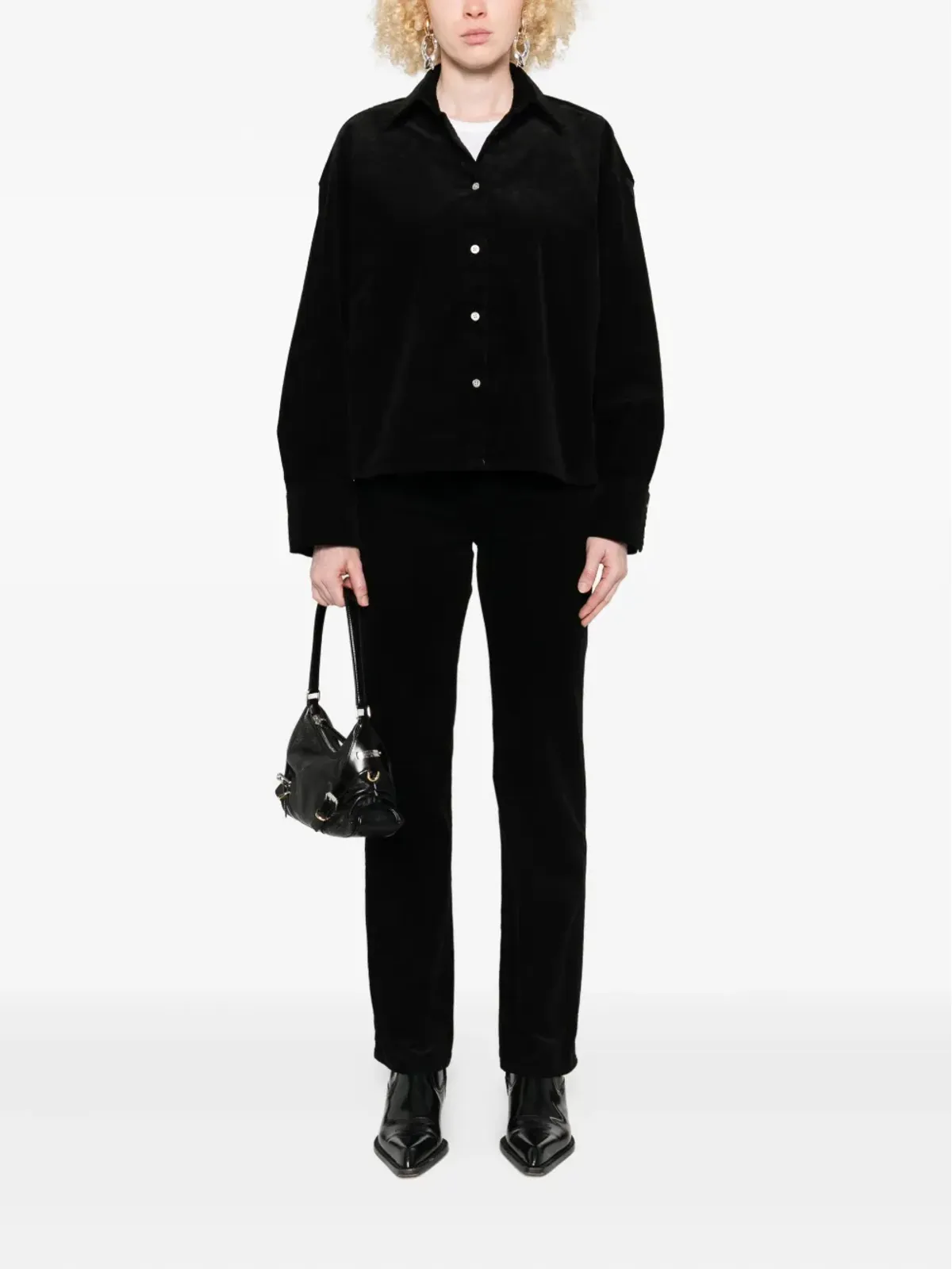7 For All Mankind エアウェフトジーンズ ブラック - 画像2