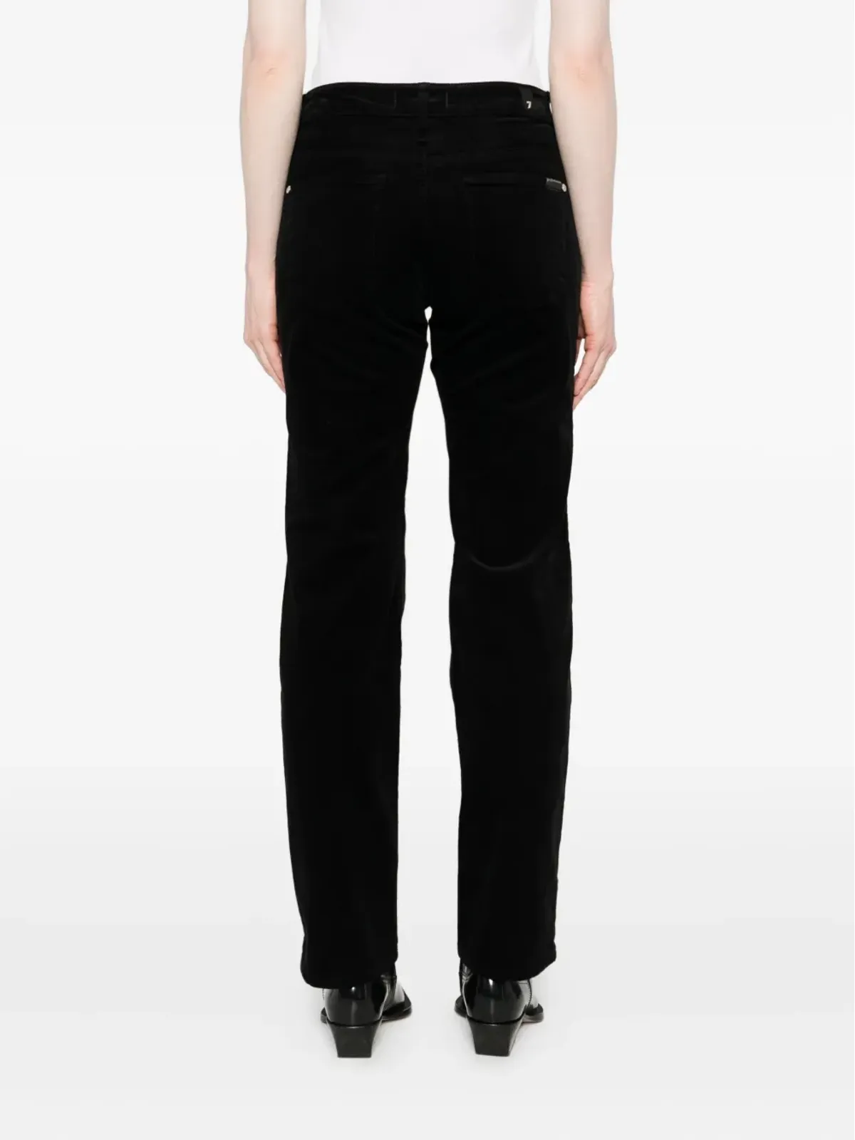 7 For All Mankind エアウェフトジーンズ ブラック - 画像4