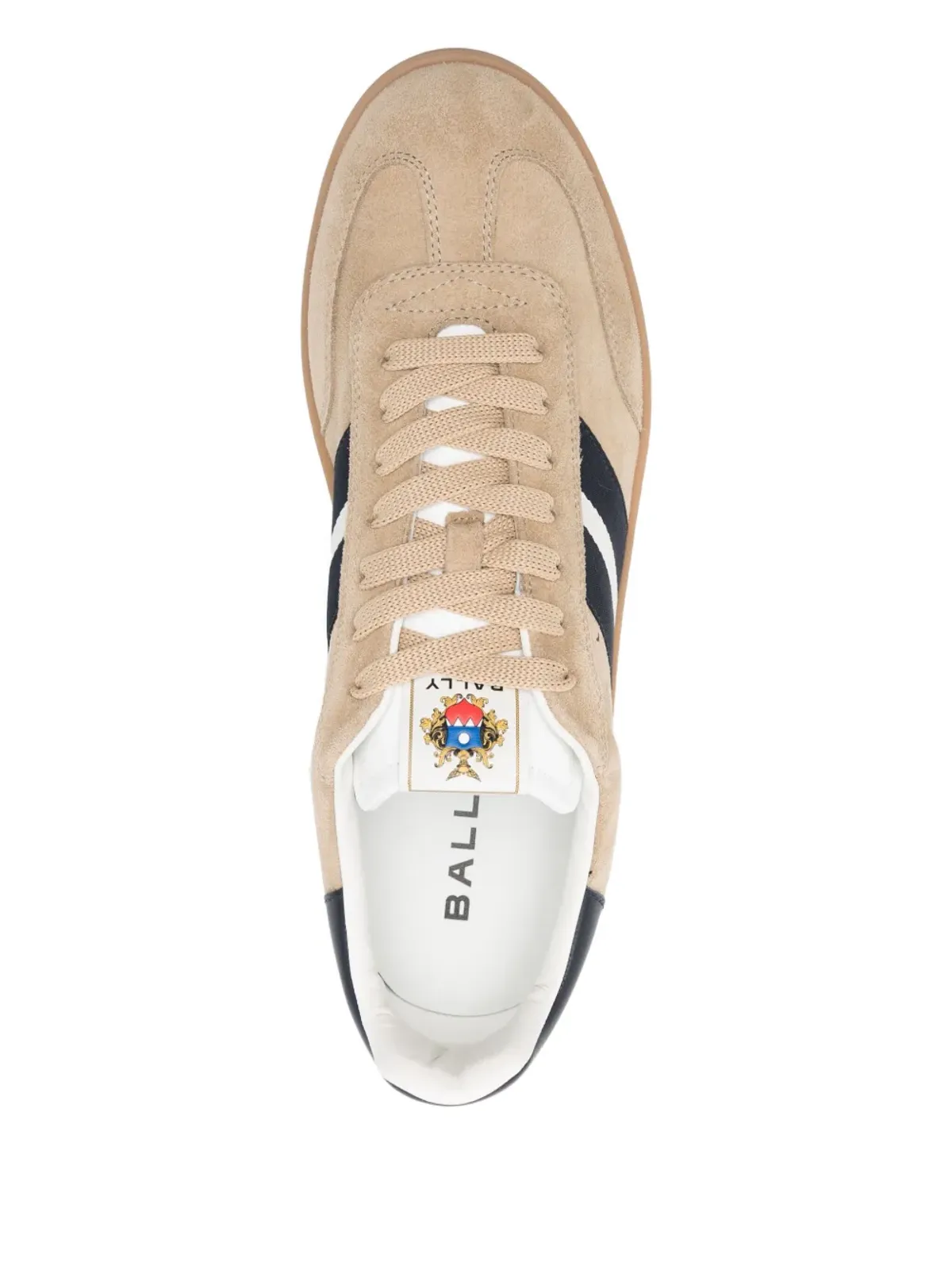 Bally レトロストライプディテール スエードスニーカー - 画像4