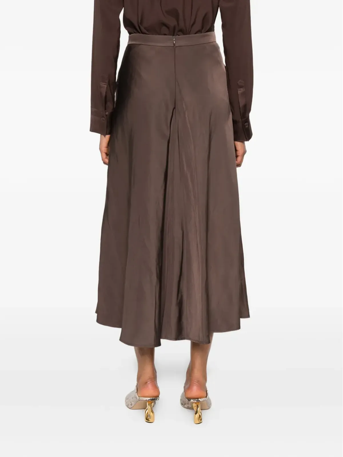Dorothee Schumacher ハイウエストAラインミディスカート - 画像4