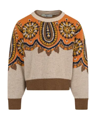 ETRO KIDS ペイズリーパターン ウールセーター - サムネイル1