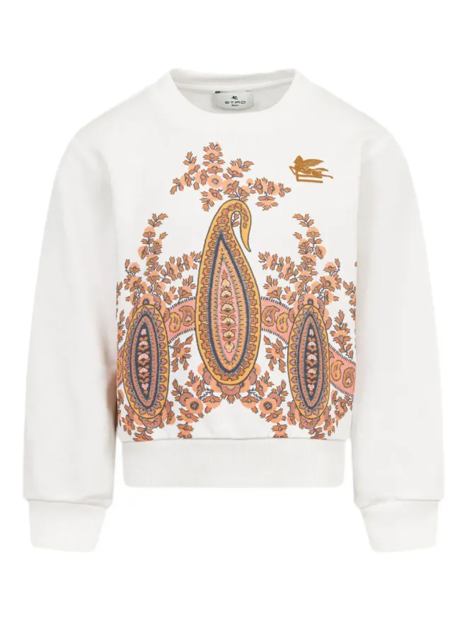 ETRO KIDS ETRO KIDS paisley floral sweatshirt - Whiteの商品画像