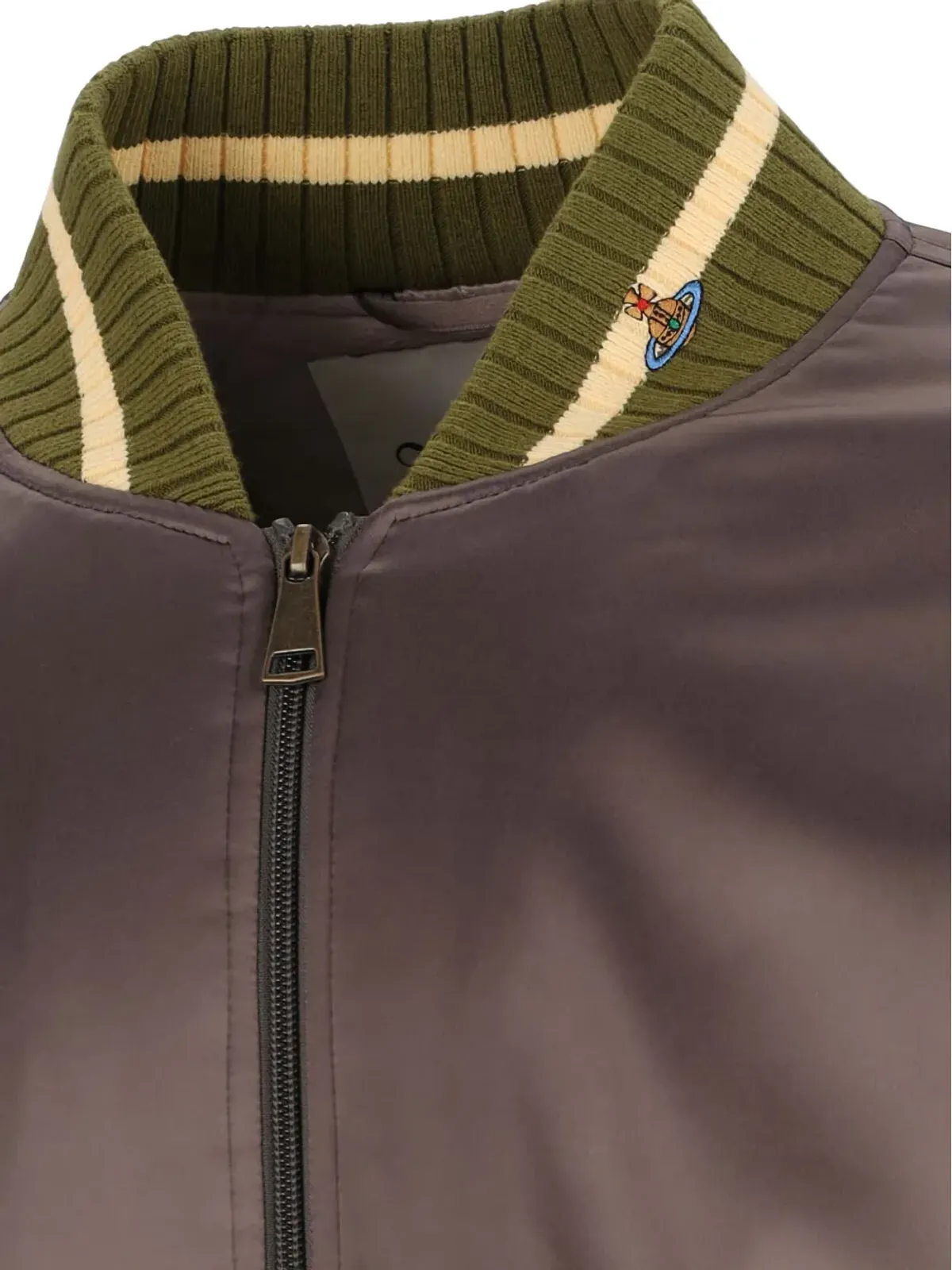 Vivienne Westwood ジップファスナー付きリブトリム ボンバージャケット - 画像4