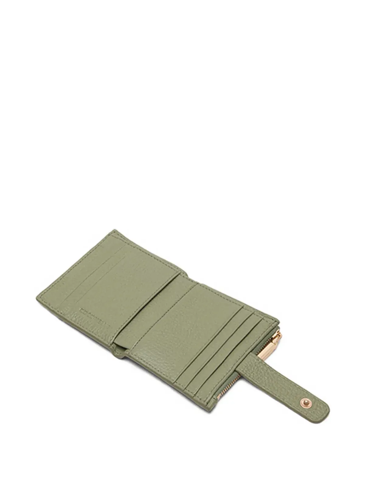 Coccinelle Metallic soft leather zip-fastening cardholder - Green - 画像2