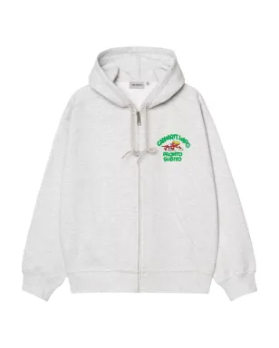 Carhartt WIP Pronto Subitoプリント ジップアップフーディ - グレー - サムネイル1