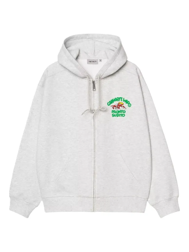 Carhartt WIP Carhartt WIP Pronto Subitoプリント ジップアップフーディ - グレーの商品画像