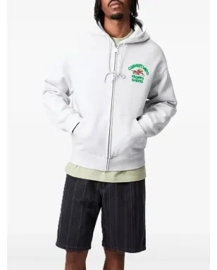 Carhartt WIP Pronto Subitoプリント ジップアップフーディ - グレー - サムネイル2