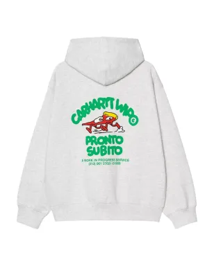Carhartt WIP Pronto Subitoプリント ジップアップフーディ - グレー - サムネイル3