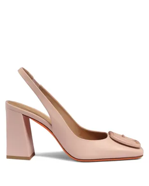 Santoni バックルディテール スリングバックパンプス - サムネイル1